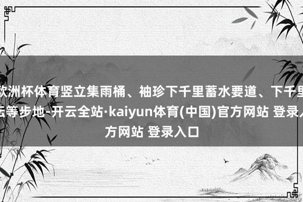 欧洲杯体育竖立集雨桶、袖珍下千里蓄水要道、下千里花坛等步地-开云全站·kaiyun体育(中国)官方网站 登录入口