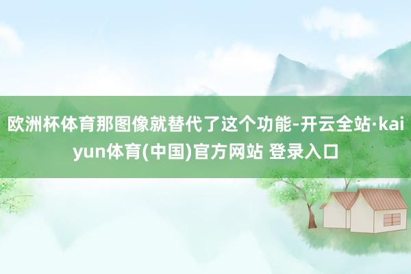 欧洲杯体育那图像就替代了这个功能-开云全站·kaiyun体育(中国)官方网站 登录入口