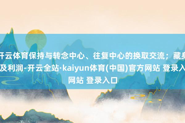 开云体育保持与转念中心、往复中心的换取交流；藏身普及利润-开云全站·kaiyun体育(中国)官方网站 登录入口