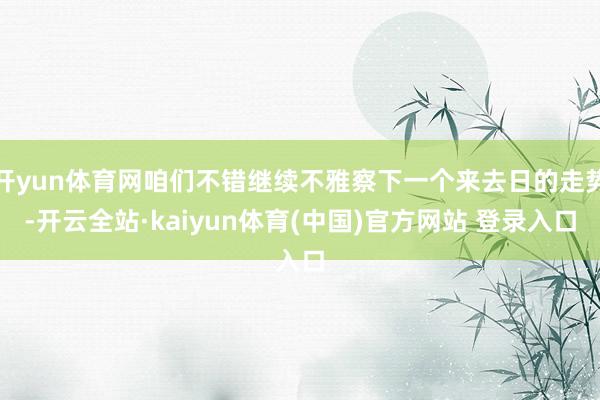 开yun体育网咱们不错继续不雅察下一个来去日的走势-开云全站·kaiyun体育(中国)官方网站 登录入口