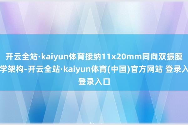 开云全站·kaiyun体育接纳11x20mm同向双振膜声学架构-开云全站·kaiyun体育(中国)官方网站 登录入口